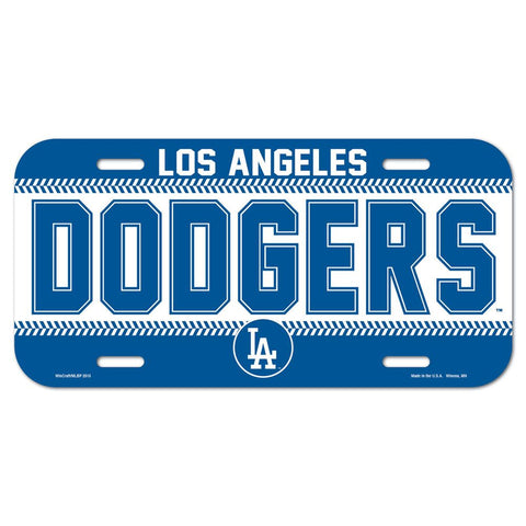 Los Angeles Dodgers Plastic License Plate