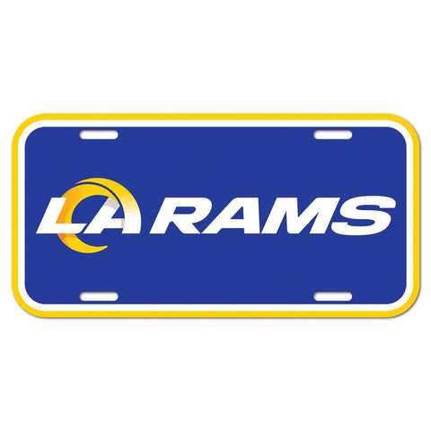 Los Angeles Rams Plastic License Plate