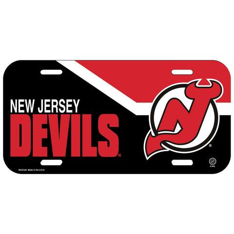 New Jersey Devils Plastic License Plate
