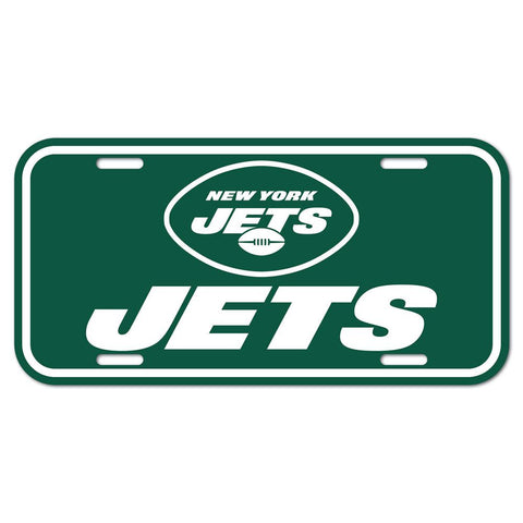 New York Jets Plastic License Plate