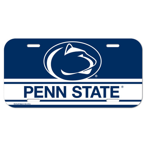 Penn State University Plastic License Plate