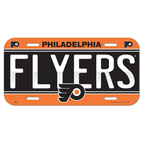 Philadelphia Flyers Plastic License Plate