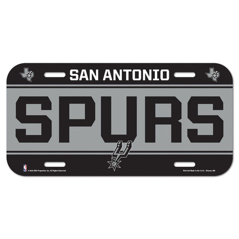 San Antonio Spurs Plastic License Plate