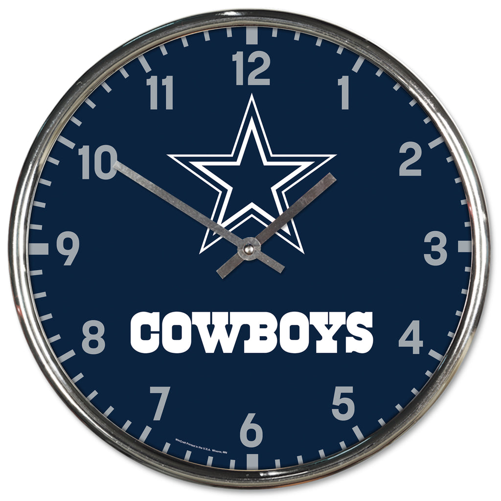 Dallas Cowboys Round Clock