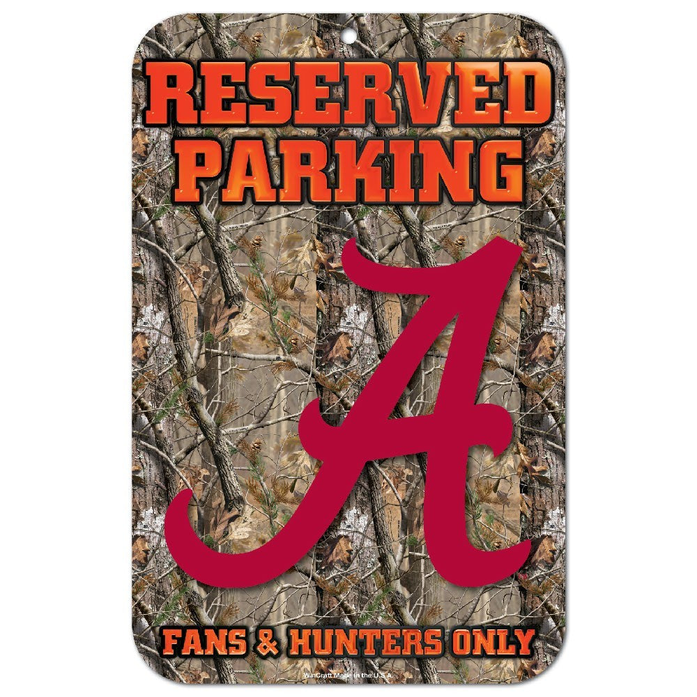 Alabama Crimson Tide Realtree Reserved Parking Sign
