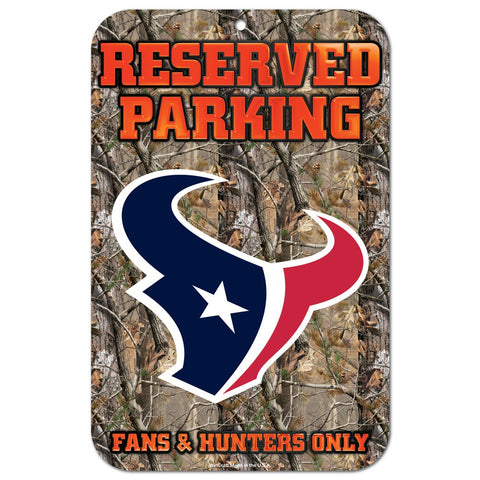 Houston Texans Realtree Reserved Parking Sign