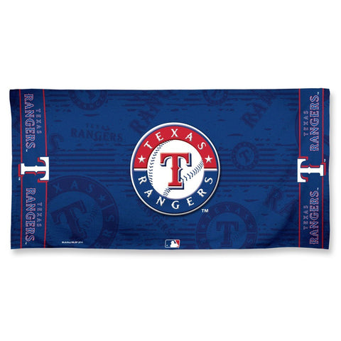Texas Rangers Shadow Logo Beach Towel