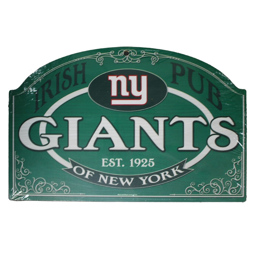 New York Giants Irish Pub Wooden Sign