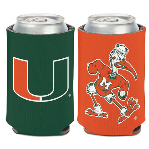 Miami Hurricanes Team Logo Can Cooler