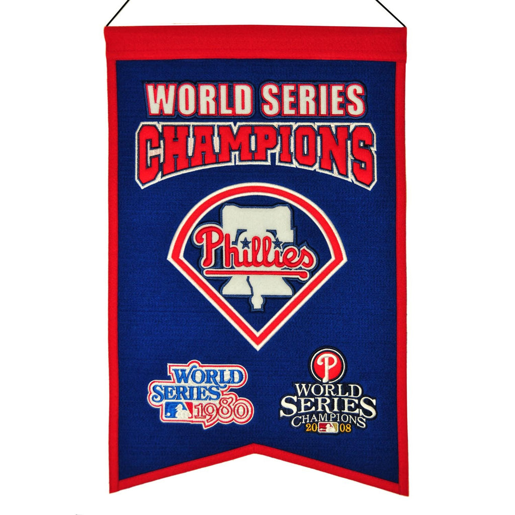 Philadelphia Phillies 2-Time World Series Champions Banner