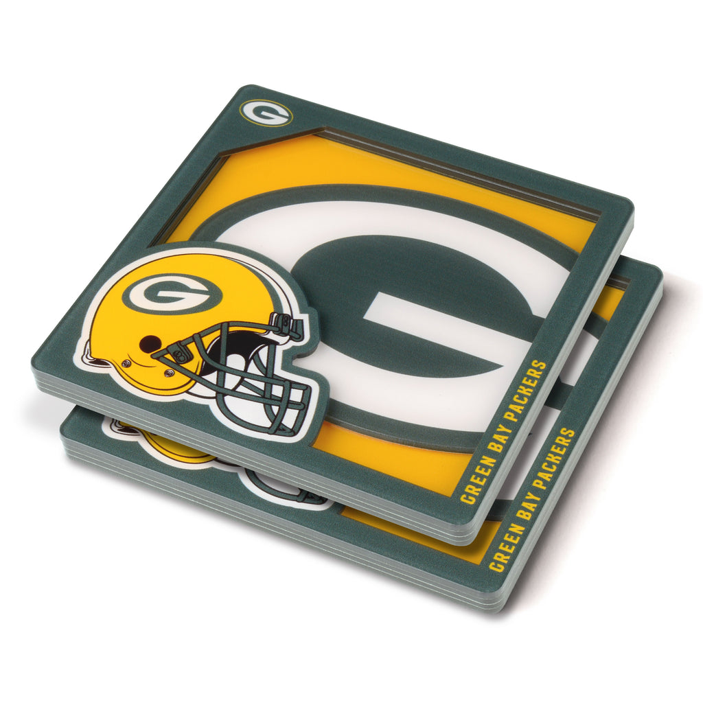 Green Bay Packers 3D Logo Series Coasters