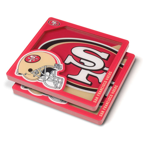 San Francisco 49ers 3D Logo Series Coasters