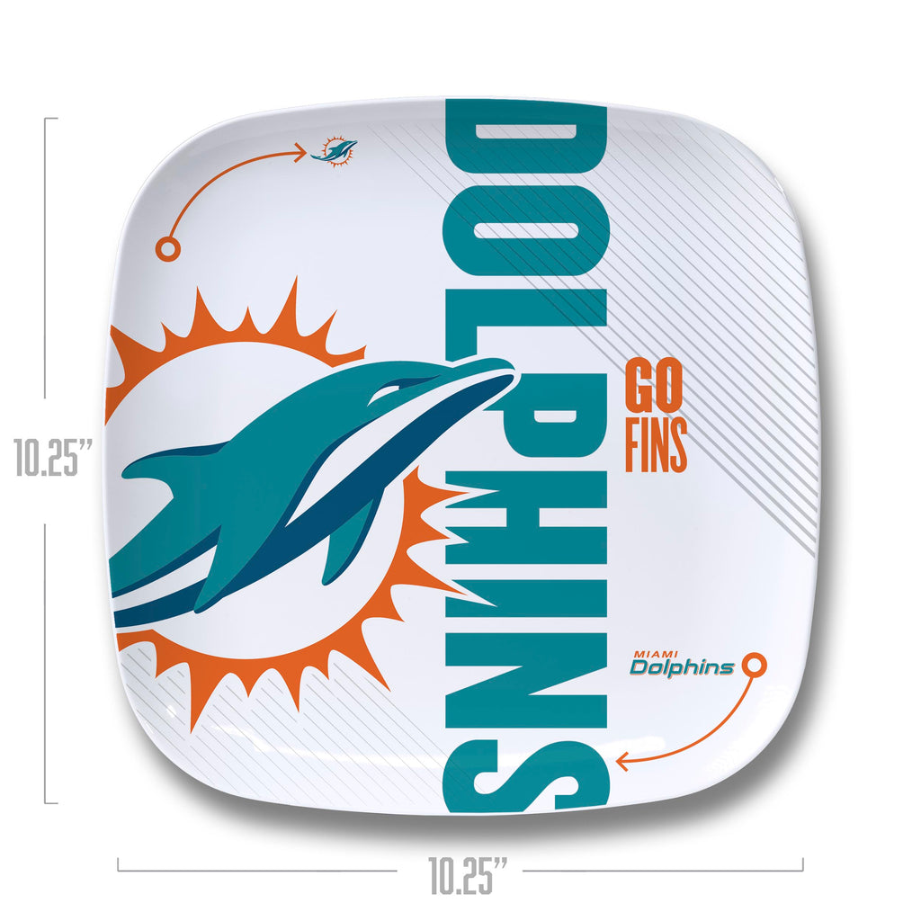 Miami Dolphins Large Party Plate