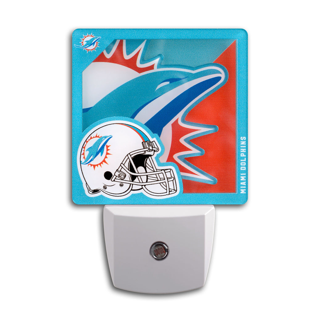 Miami Dolphins Logo Series Night Light
