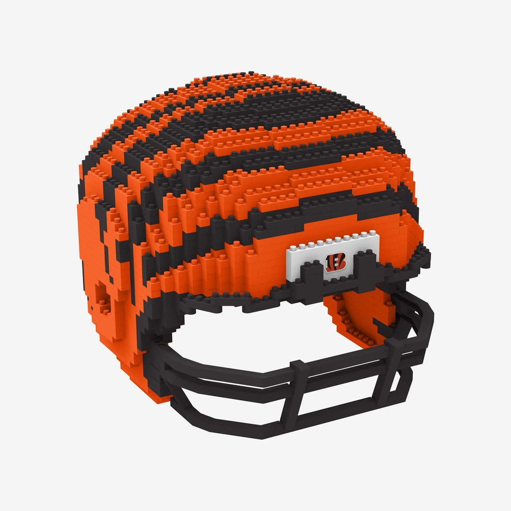 brxlz football helmets Cincinnati Bengals 3D Helmet Puzzle BRXLZ – Fan Treasures