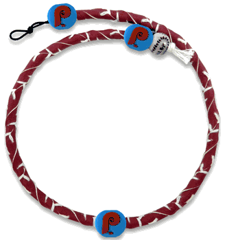 Philadelphia Phillies Retro Frozen Rope Gamewear Necklace