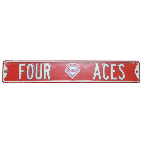 Philadelphia Phillies Four Aces Metal Sign