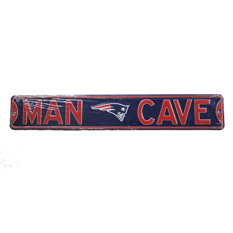 New England Patriots Man Cave Metal Sign
