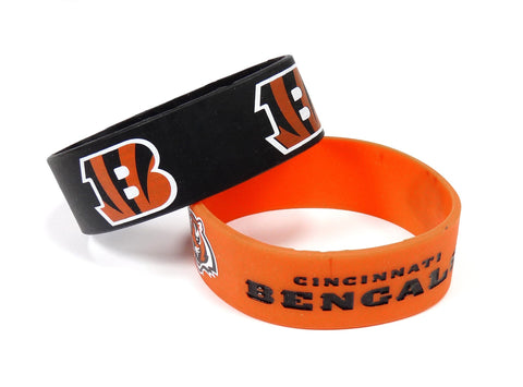 Cincinnati Bengals Two Pack Wide Bracelets