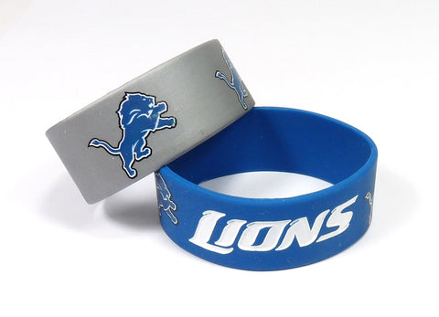 Detroit Lions Two Pack Wide Bracelets