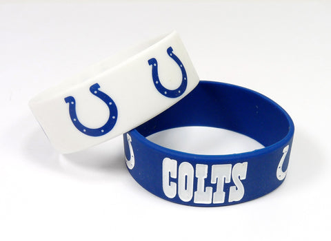 Indianapolis Colts Two Pack Wide Bracelets