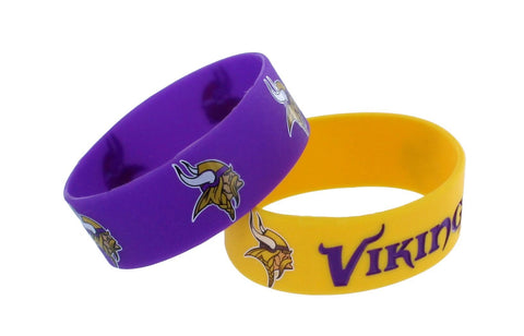 Minnesota Vikings Two Pack Wide Bracelets