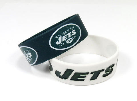 New York Jets Two Pack Wide Bracelets