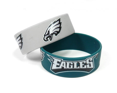 Philadelphia Eagles Two Pack Wide Bracelets