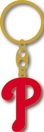 Philadelphia Phillies 3D Gold Logo Key Chain