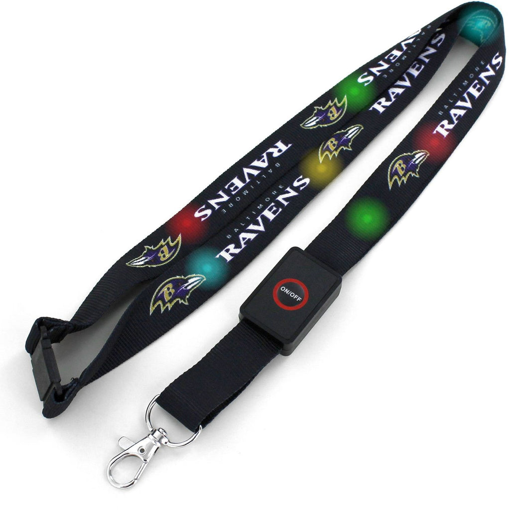 Baltimore Ravens Holiday Light Up Lanyard