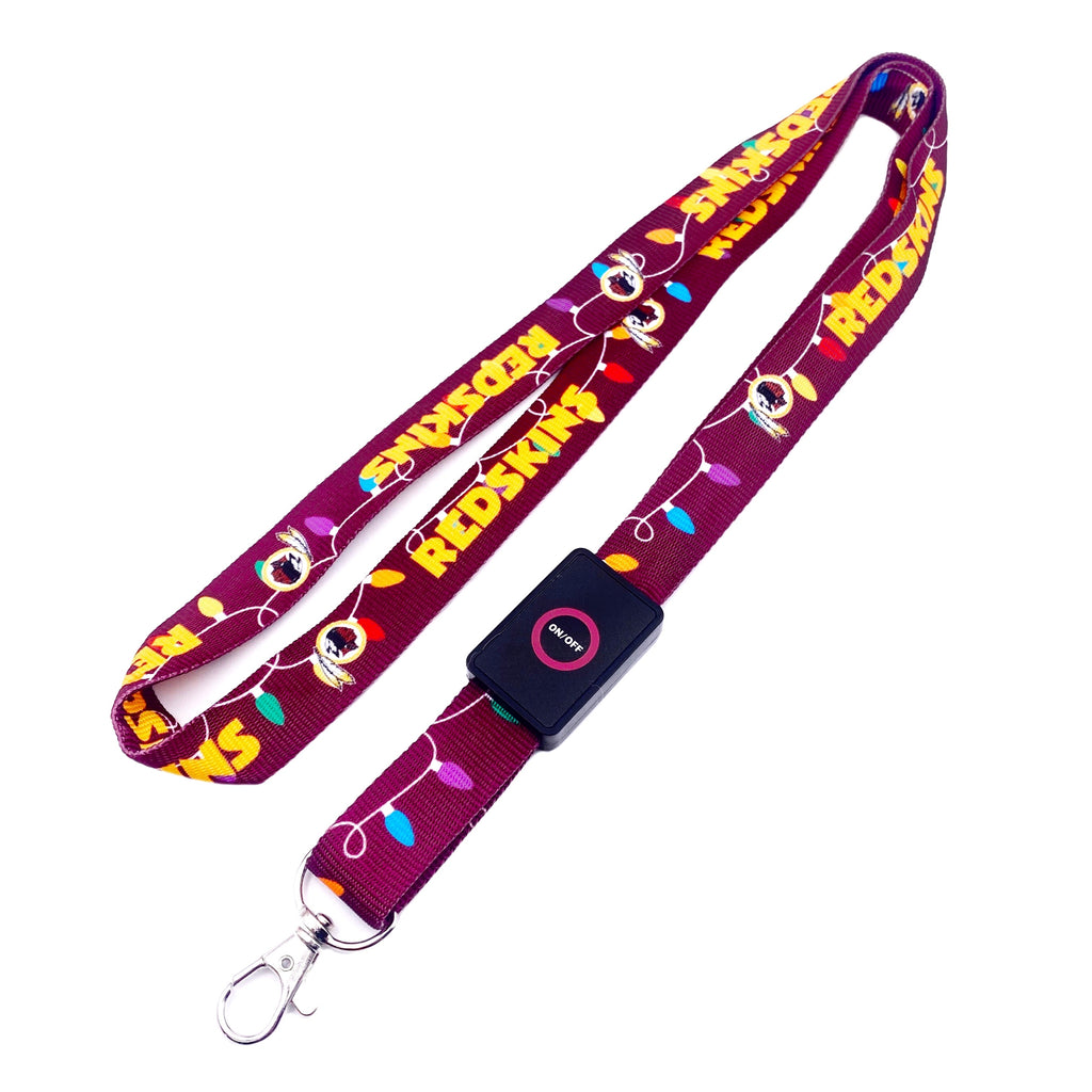 Washington Redskins Holiday Light Up Lanyard