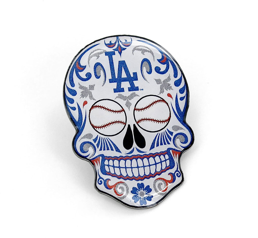 Los Angeles Dodgers Sugar Skull Lapel Pin