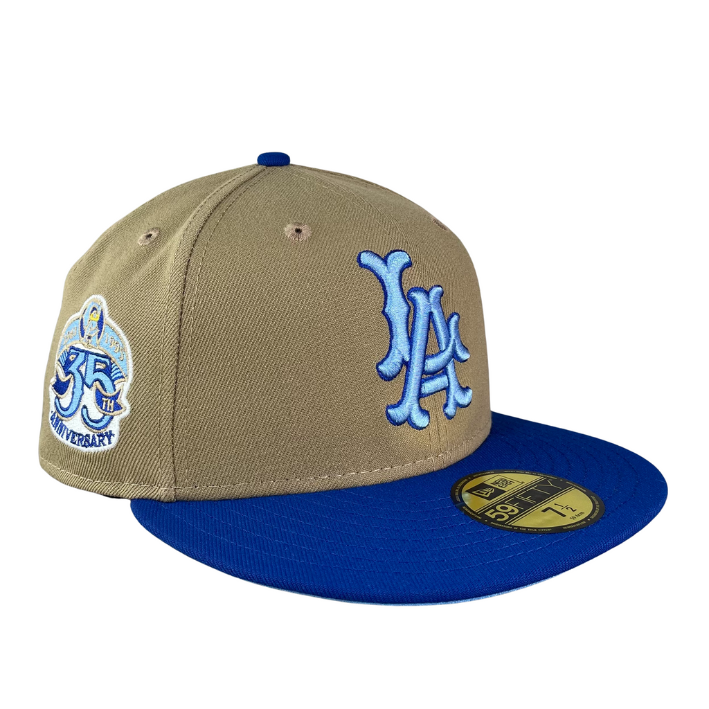 New Era 59FIFTY Los Angeles Angels 20th Anniversary Champions Patch Hat - Light Blue Light Blue / 7