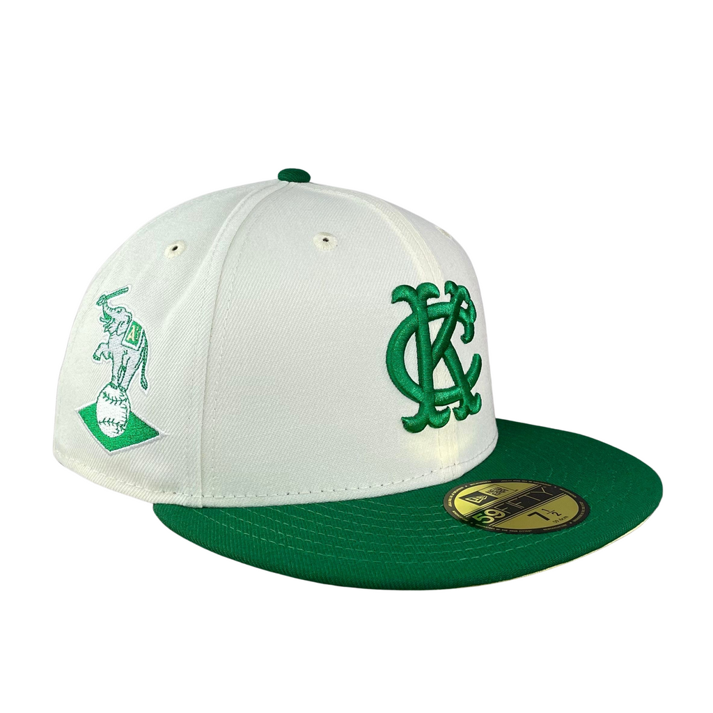 Kansas City Athletics Cream/Green Yellow UV Stomper Elephant Sidepatch 5950  Fitted Hat – Fan Treasures