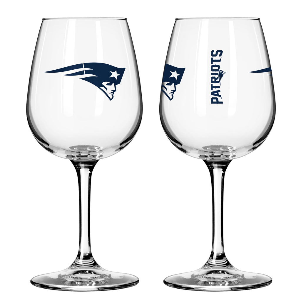 New England Patriots 12oz. Gameday Wine Glass