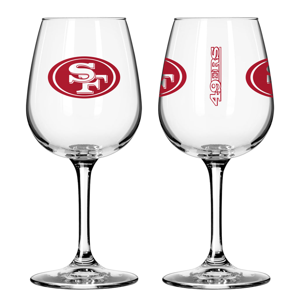 San Francisco 49ers 12oz. Gameday Wine Glass