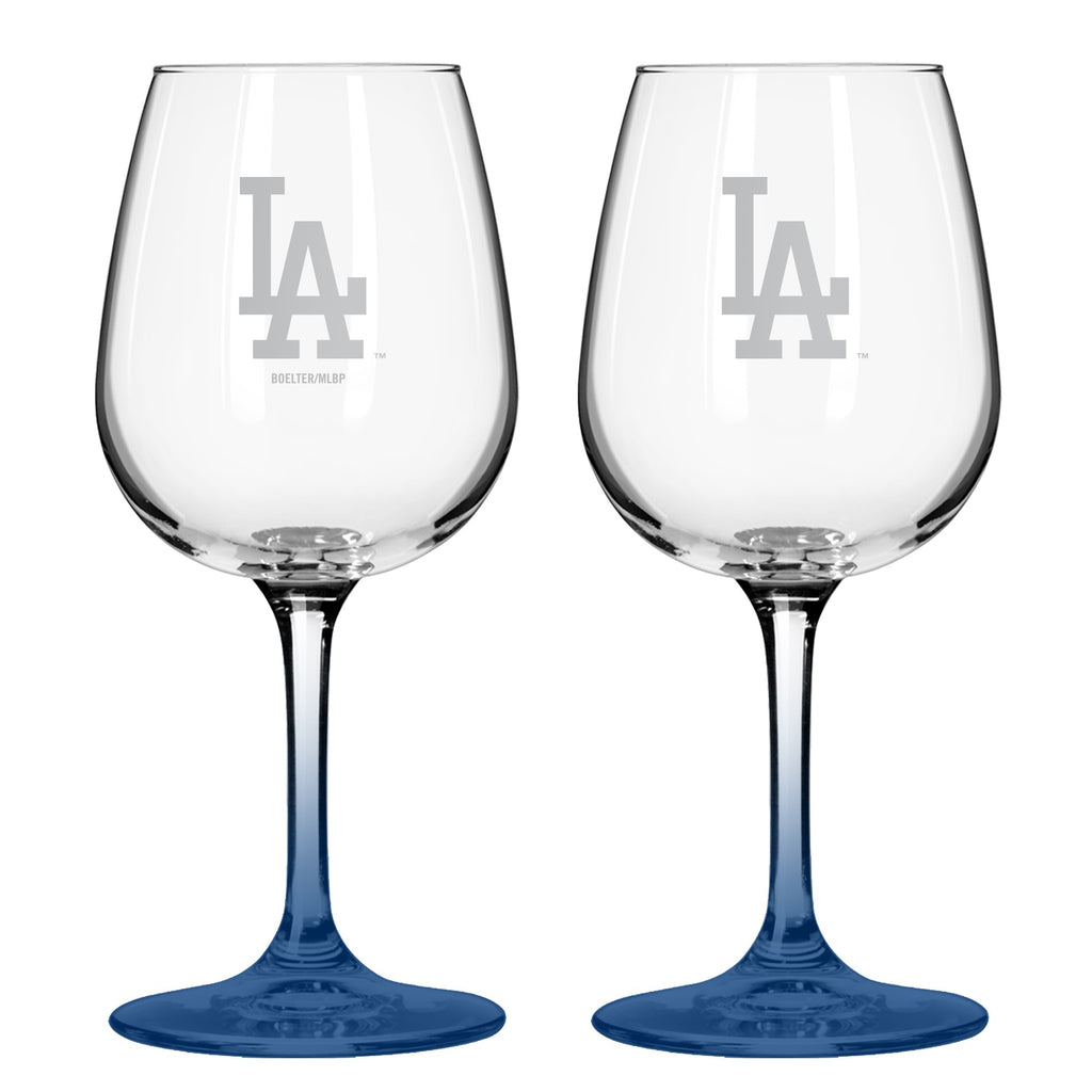 Los Angeles Dodgers 12oz. Color Stem Wine Glass
