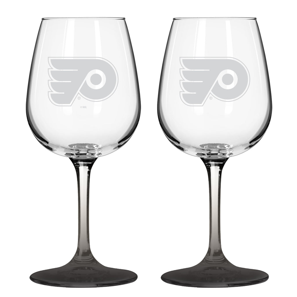 Philadelphia Flyers 12oz. Color Stem Wine Glass