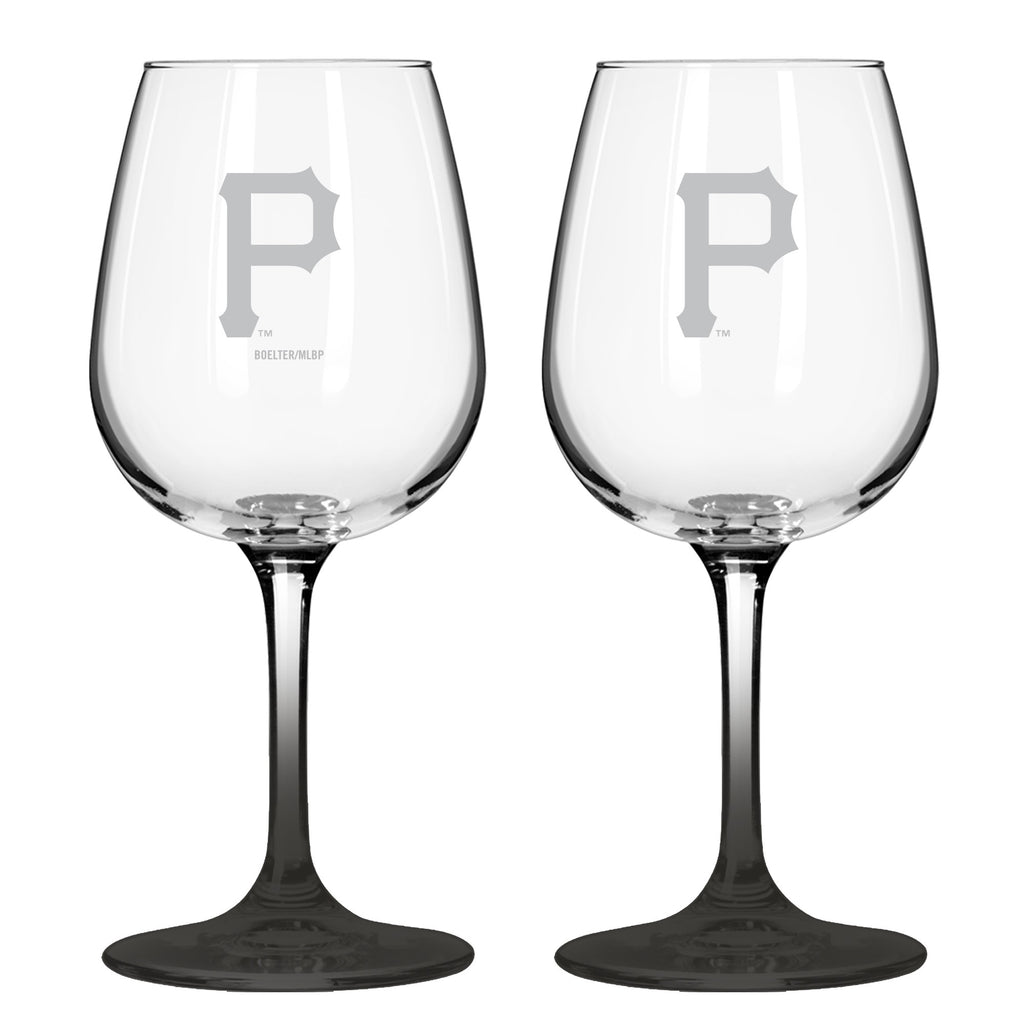 Pittsburgh Pirates 12oz. Color Stem Wine Glass