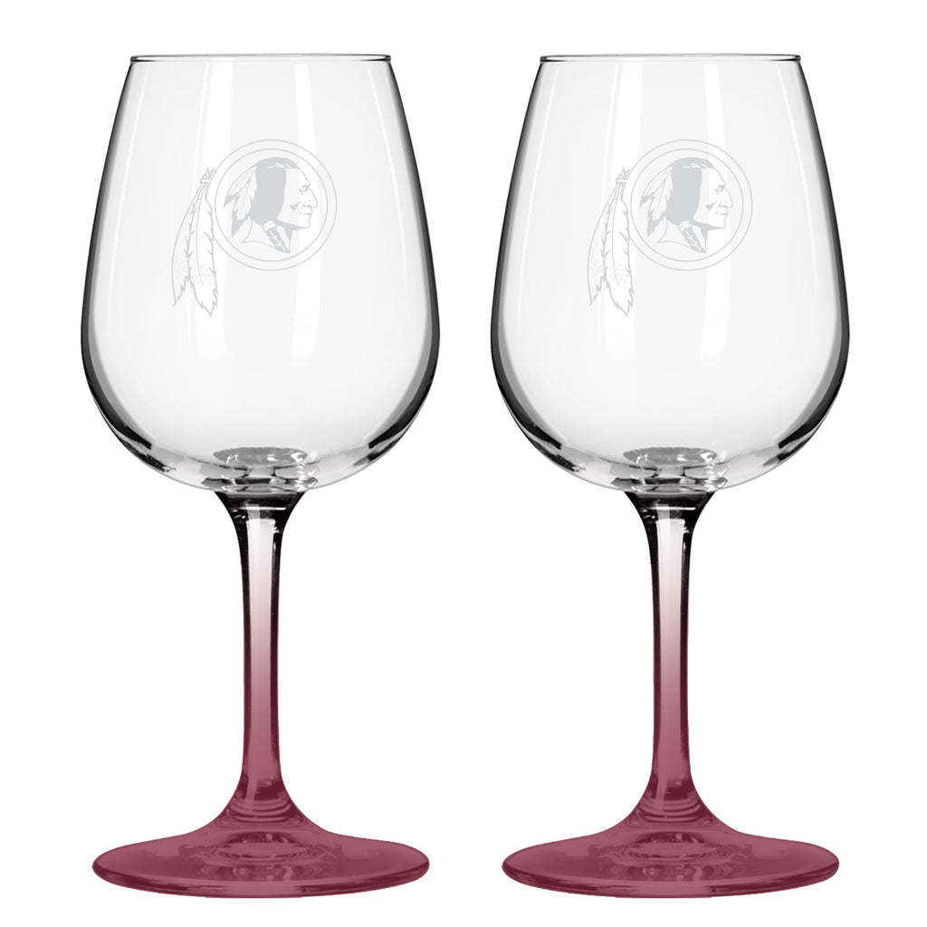 Washington Redskins 12oz. Color Stem Wine Glass