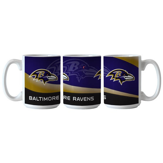 Baltimore Ravens 15oz. Wave Mug