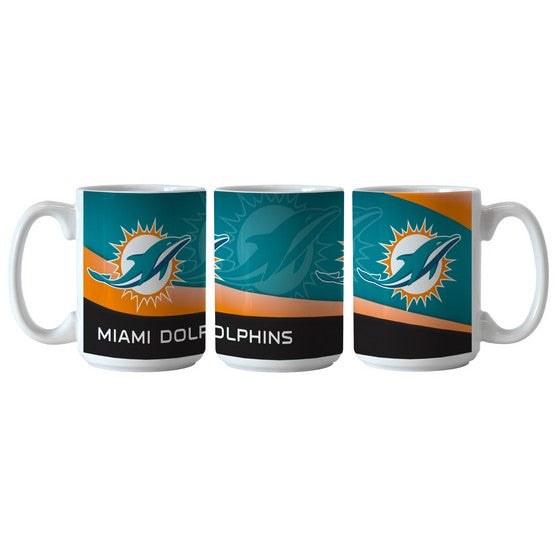 Miami Dolphins 15oz. Wave Mug