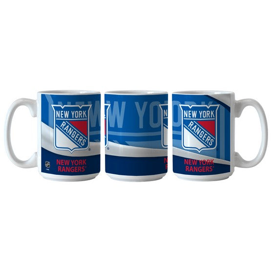 New York Rangers 15oz. Wave Mug