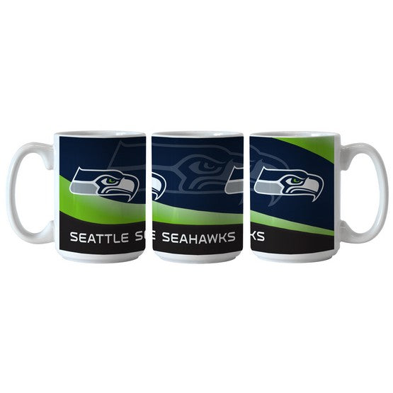 Seattle Seahawks 15oz. Wave Mug