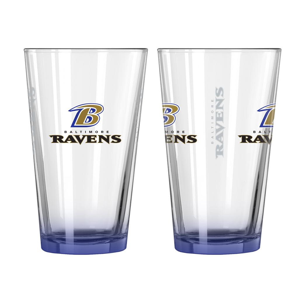 Baltimore Ravens 16oz Elite Pint Glass