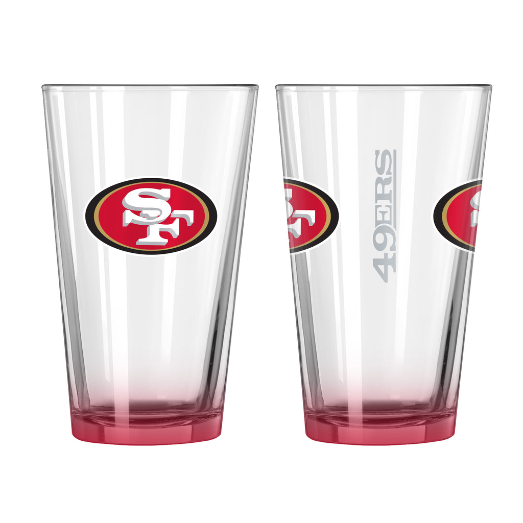San Francisco 49ers 16oz Elite Pint Glass