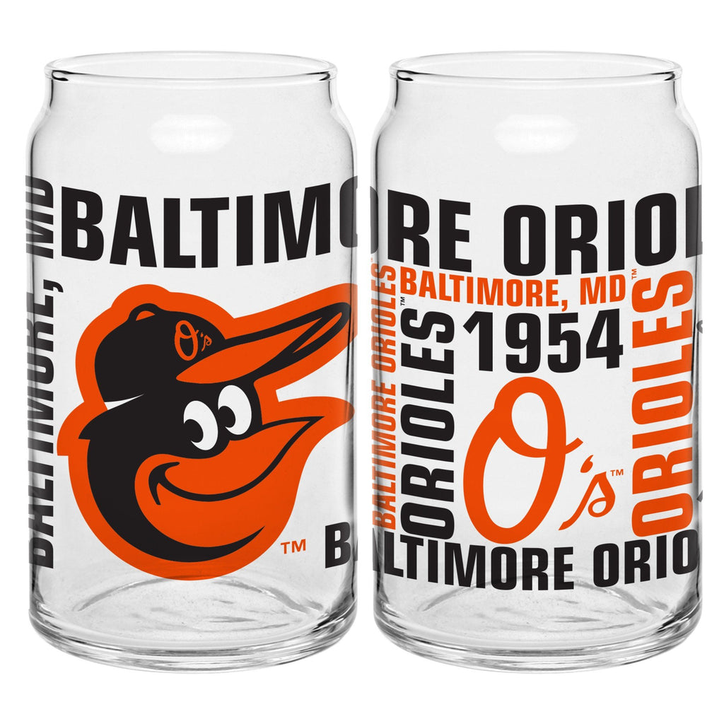 Baltimore Orioles 16oz. Spirit Glass Can