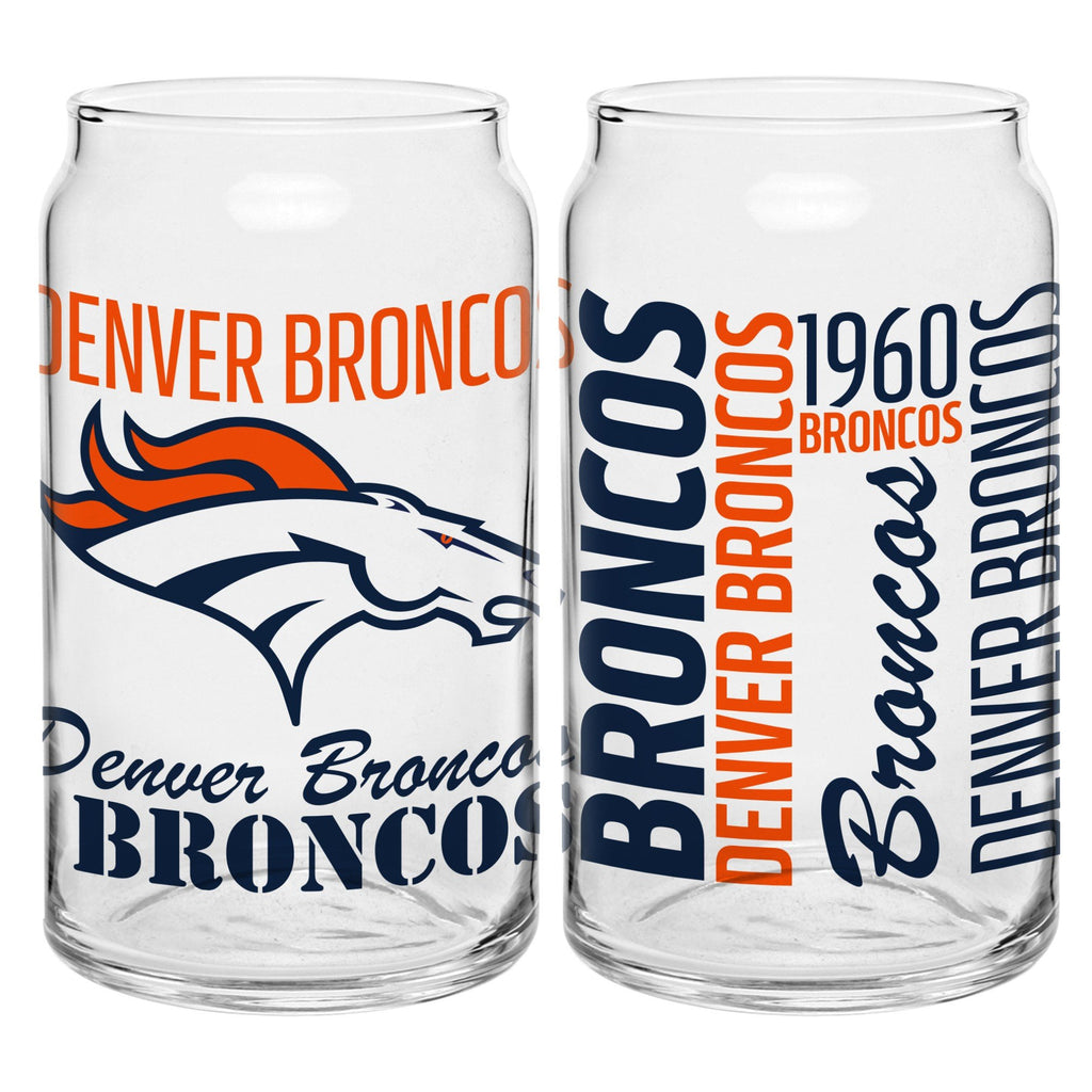Denver Broncos 16oz. Spirit Glass Can