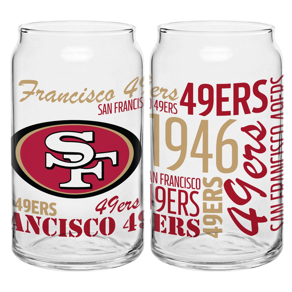 San Francisco 49ers 16oz. Spirit Glass Can