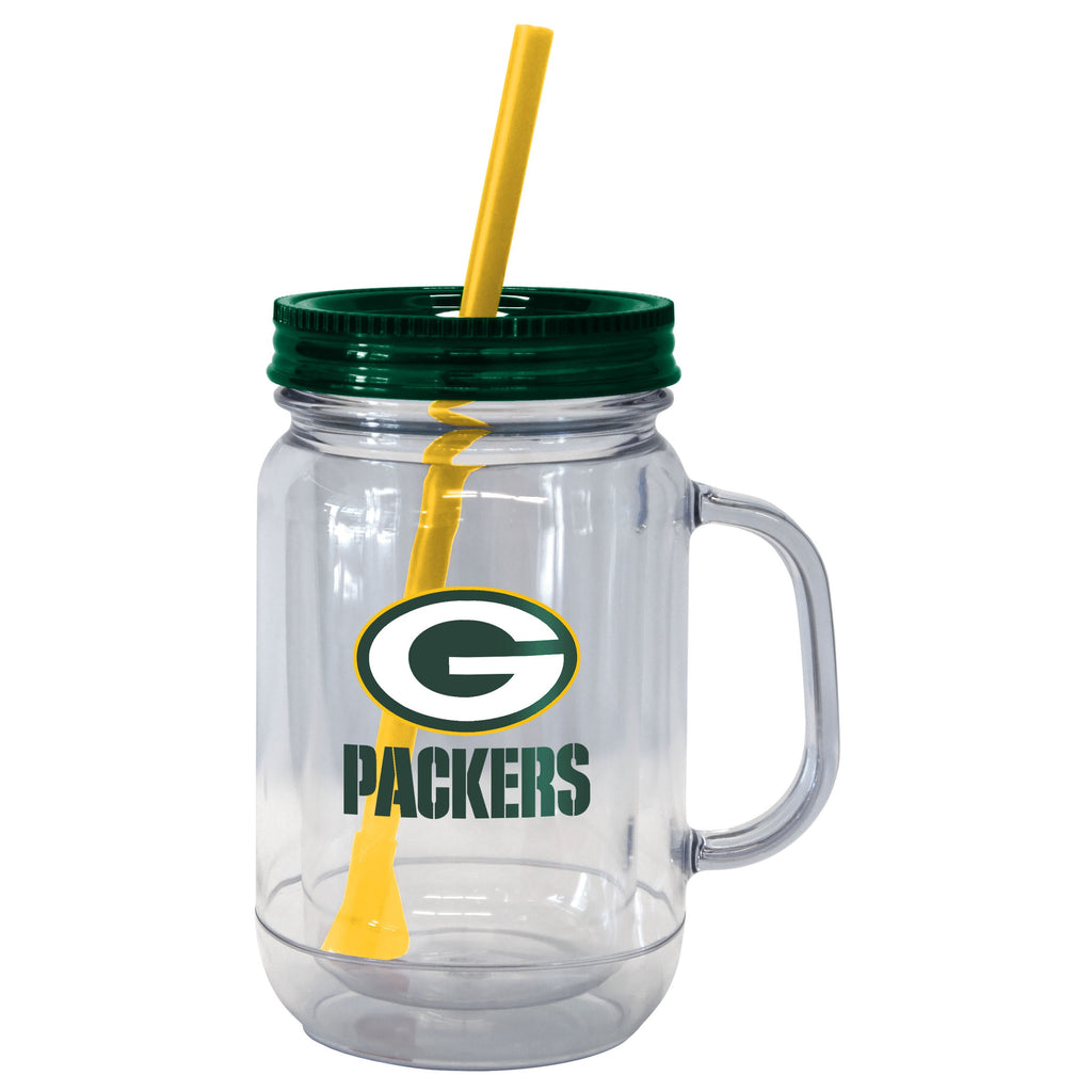Green Bay Packers 20oz. Mason Straw Tumbler